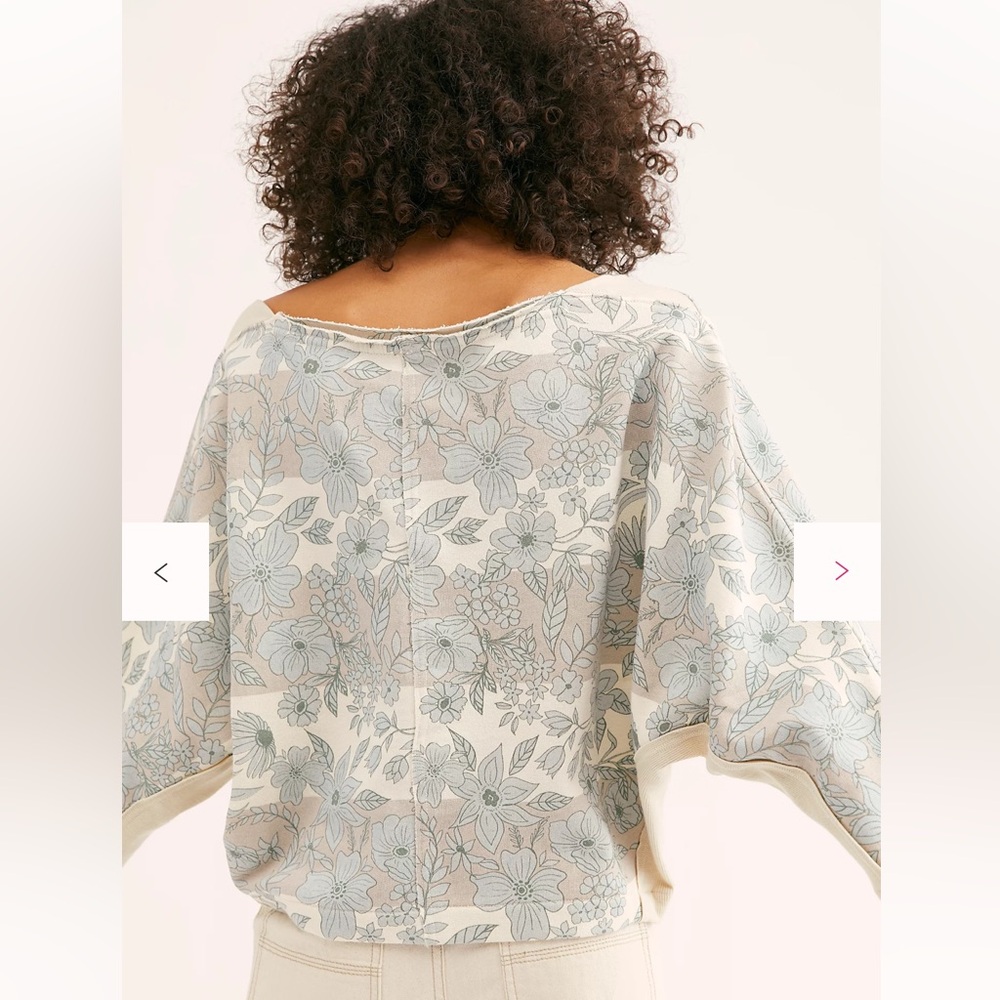 Free People Martin Pullover in Floral - Picture 8 of 9